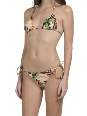 NWT Hurley Women Small String Bikini Set 2 Piece Tropical Escape Padded, Small